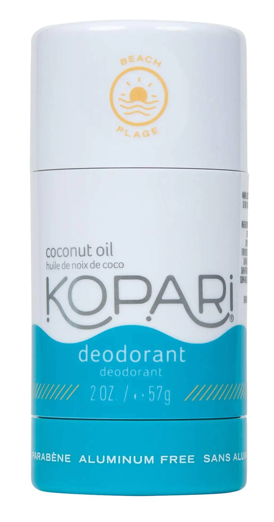 Kopari Deodorant for Women with Organic Coconut Oil | Aluminum Free Deodorant | Non Toxic Deodorant, Vegan, Gluten Free, Paraben Free, Deodorant for Men & Women | 2.0 oz | Beach 1 Beach