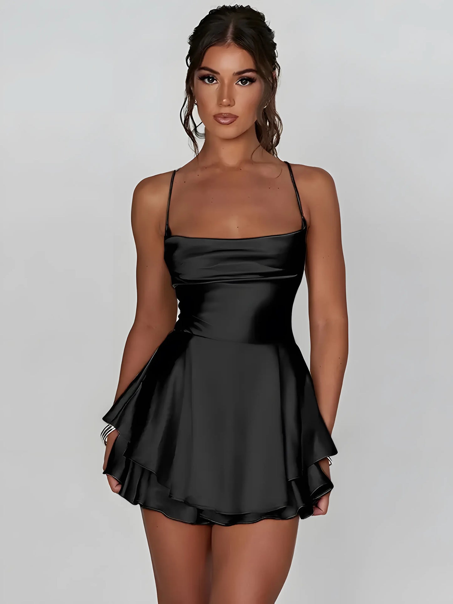 Mini Satin Cami Dress