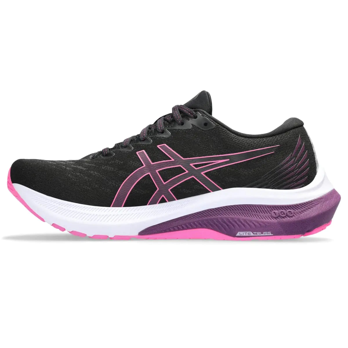 ASICS Women's GT-2000 11 Running Shoes 6.5 Black/Hot Pink