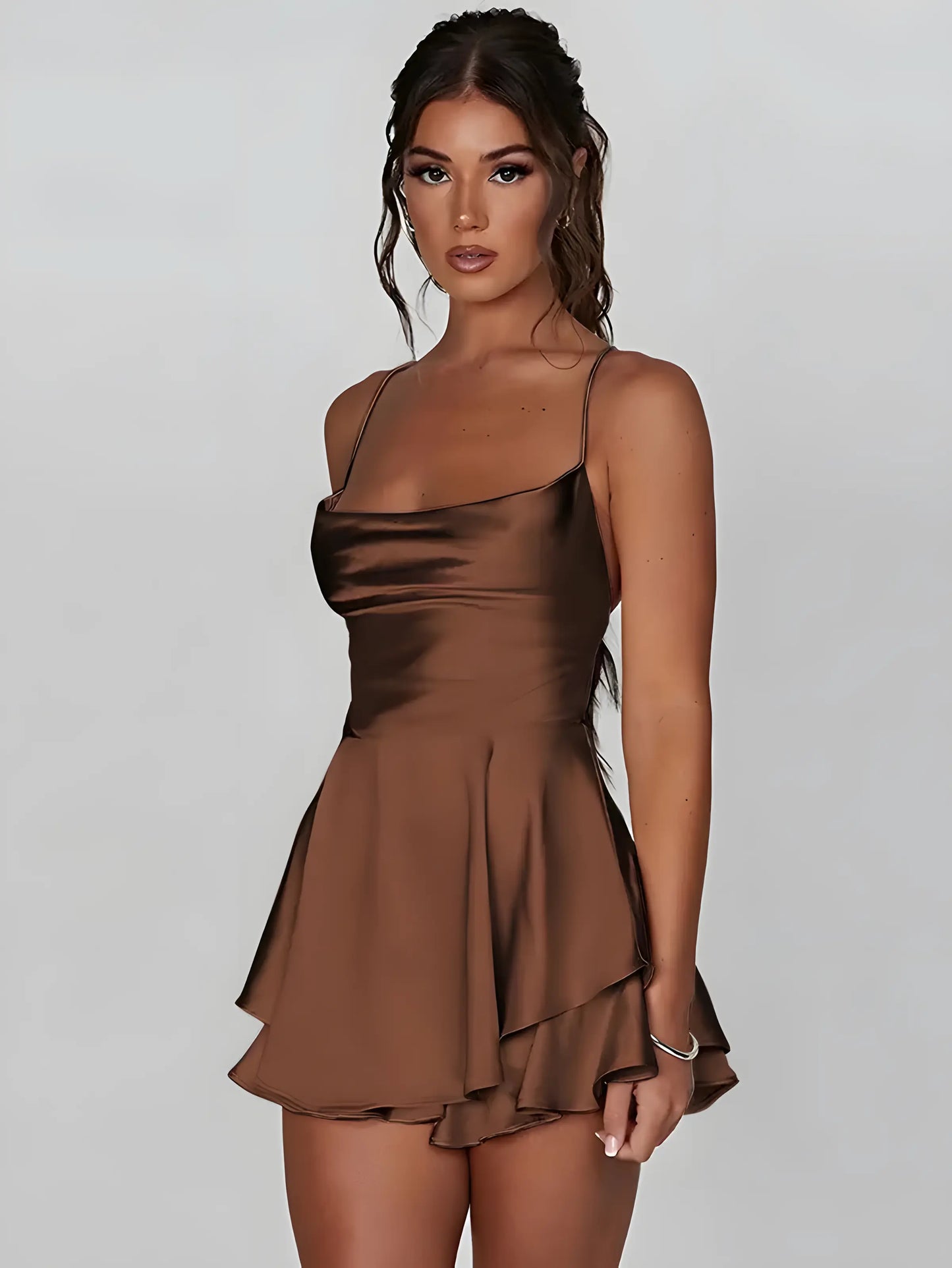 Mini Satin Cami Dress