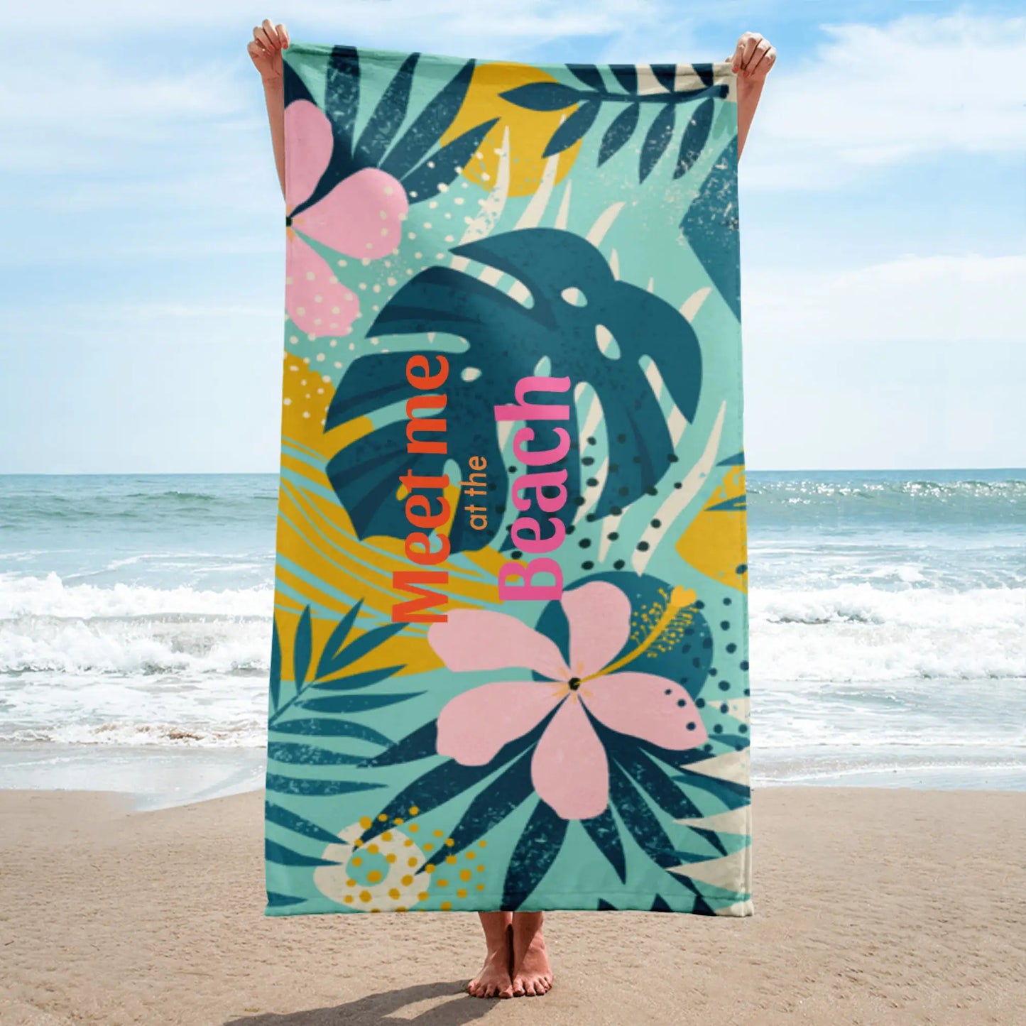 Meet Me at the Beach Beach Towel